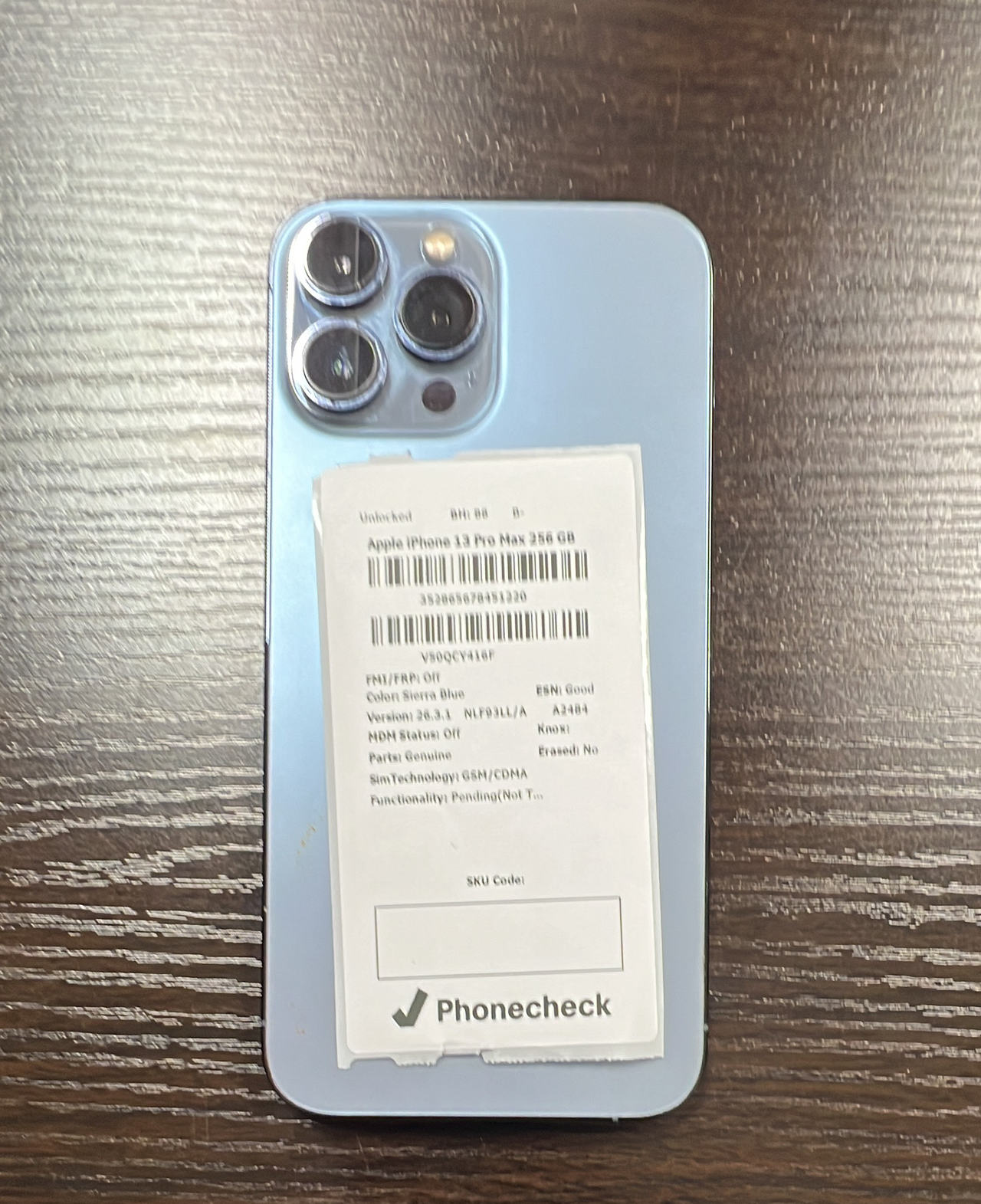 Apple iPhone 13 Pro Max 256GB Sierra Blue