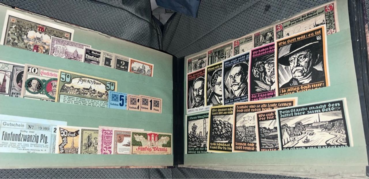 German 1920s Notgeld Banknote Set