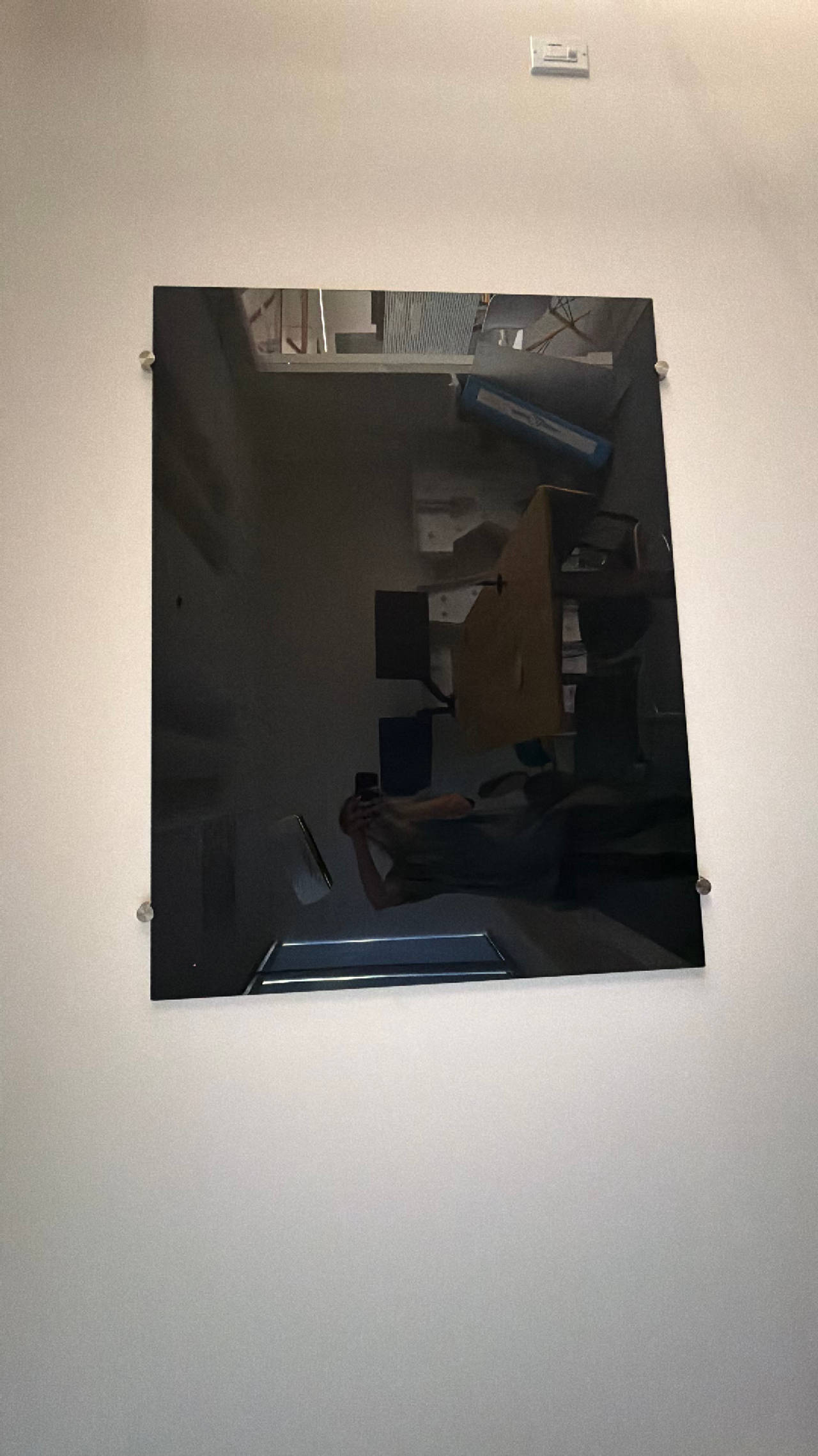 Uline 3' x 4' Magnetic Black Dry Erase Board