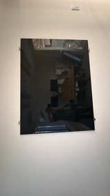 Uline 3' x 4' Magnetic Black Dry Erase Board - Image 1