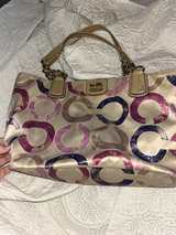 Coach Madison Metallic Op Art Tote bag - Image 1