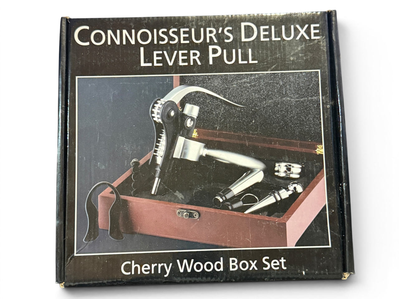 Connoisseur's Deluxe Lever Pull Wine Opener Set
