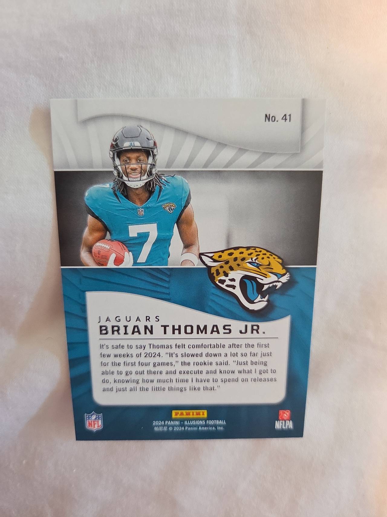 2024 Panini Illusions Brian Thomas Jr. Rookie Card