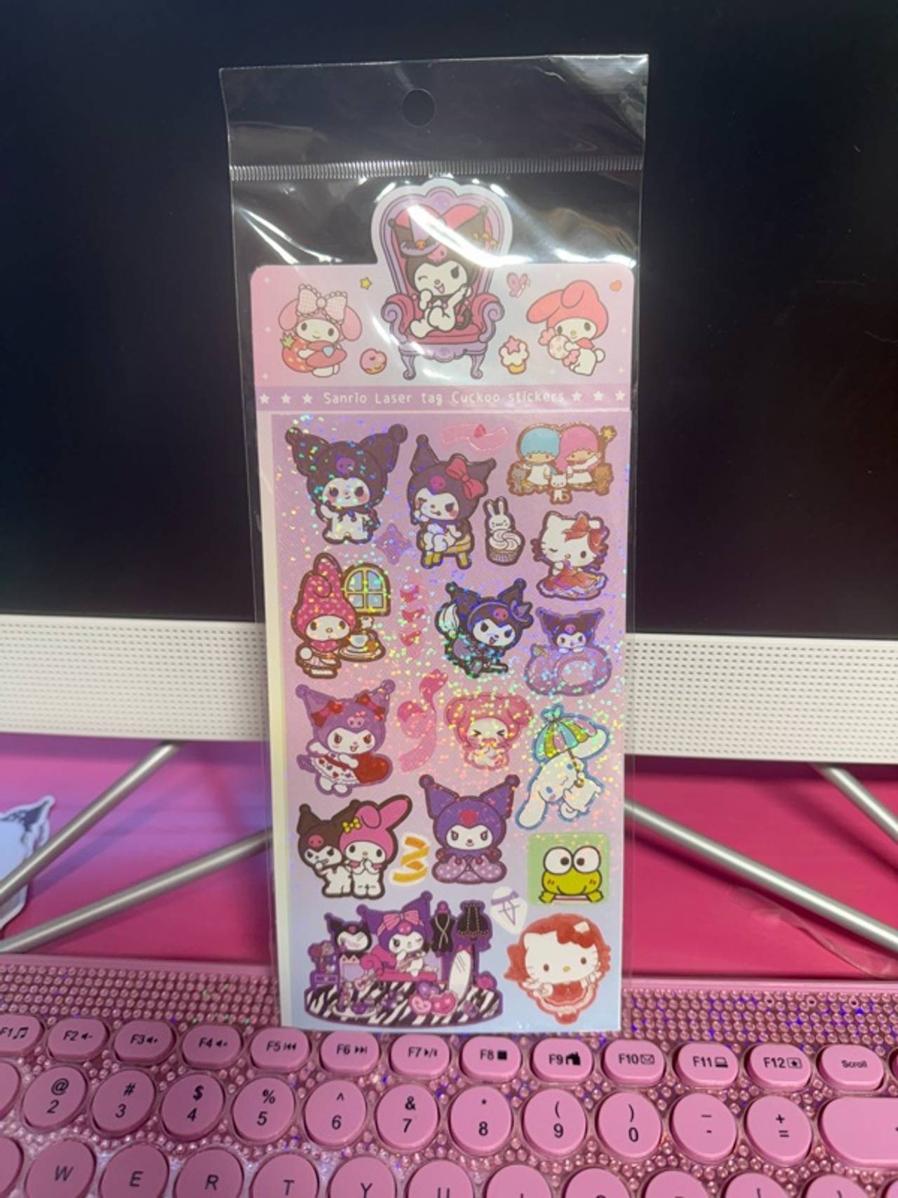 Sanrio Sticker Sheet - Kuromi, Cinnamoroll, Hello Kitty, My Melody