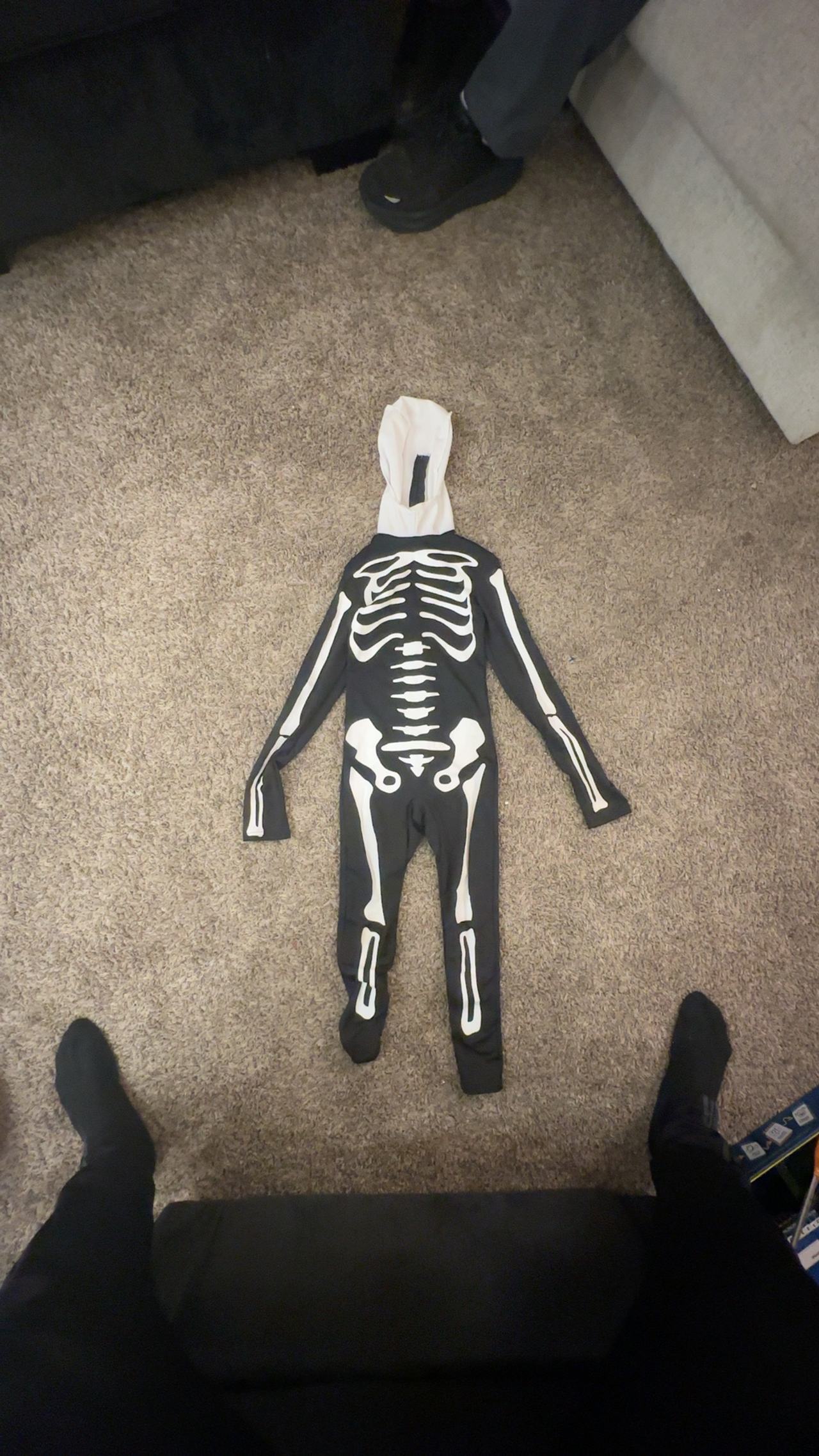 Children small - Skeleton Costume Jumpsuit