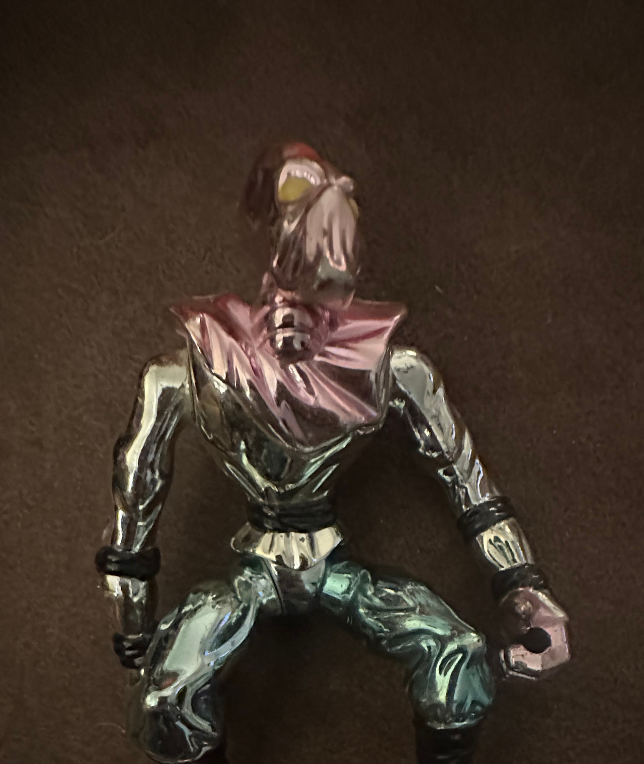 Teenage Mutant Ninja Turtles FOOT SOLDIER chrome finish vtg 1990s action figure