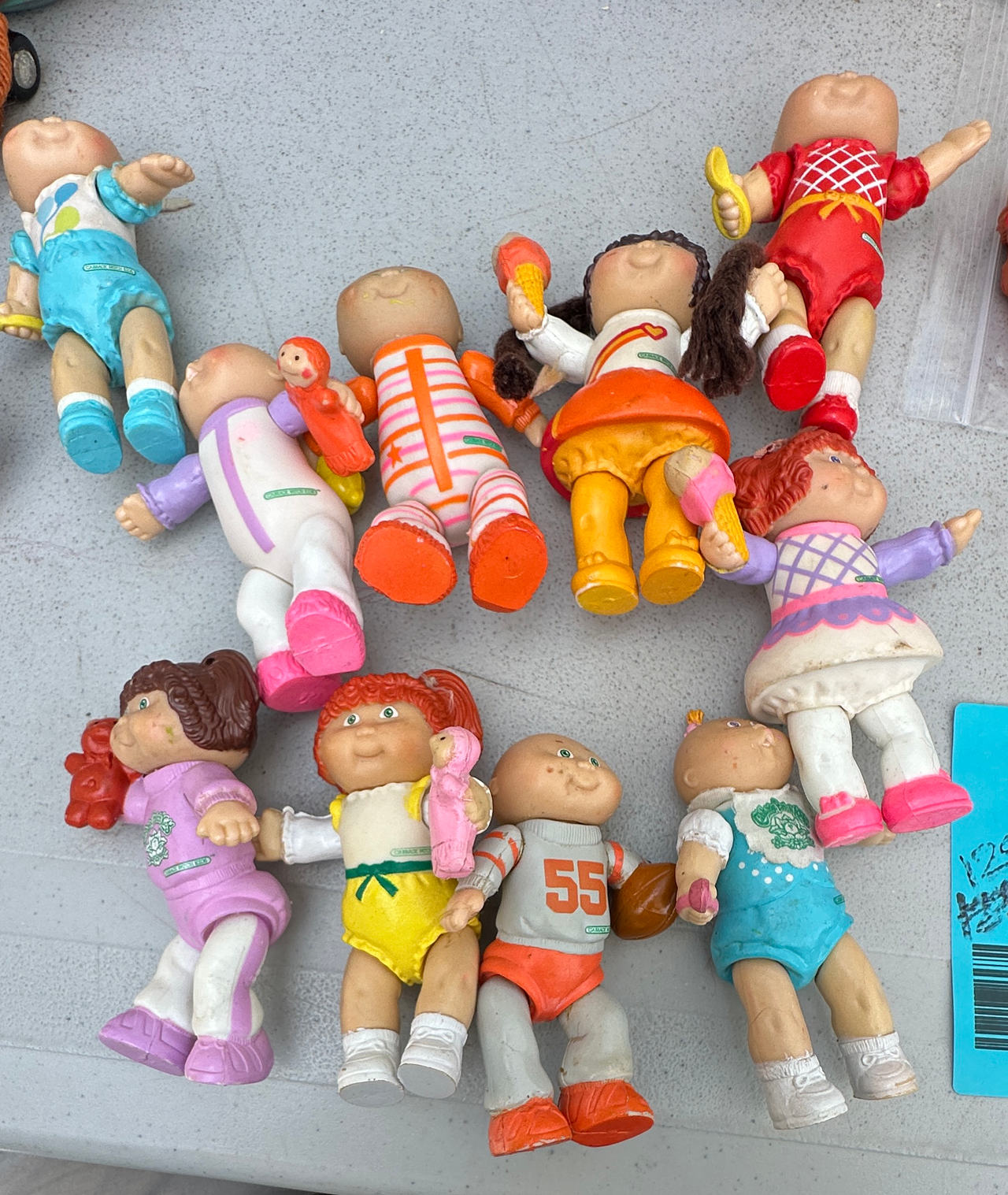 Vintage Cabbage Patch Kids PVC Mini Figures 10 pcs lot