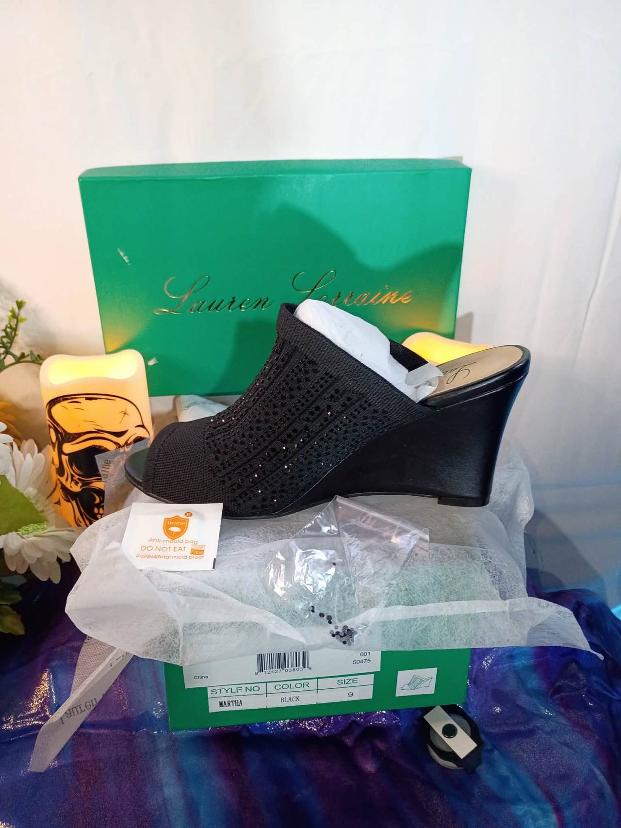 Lauren Lorraine Martha Wedge Sandal