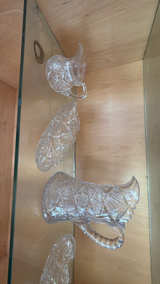Cut Glass Crystal Serveware Set - Image 3