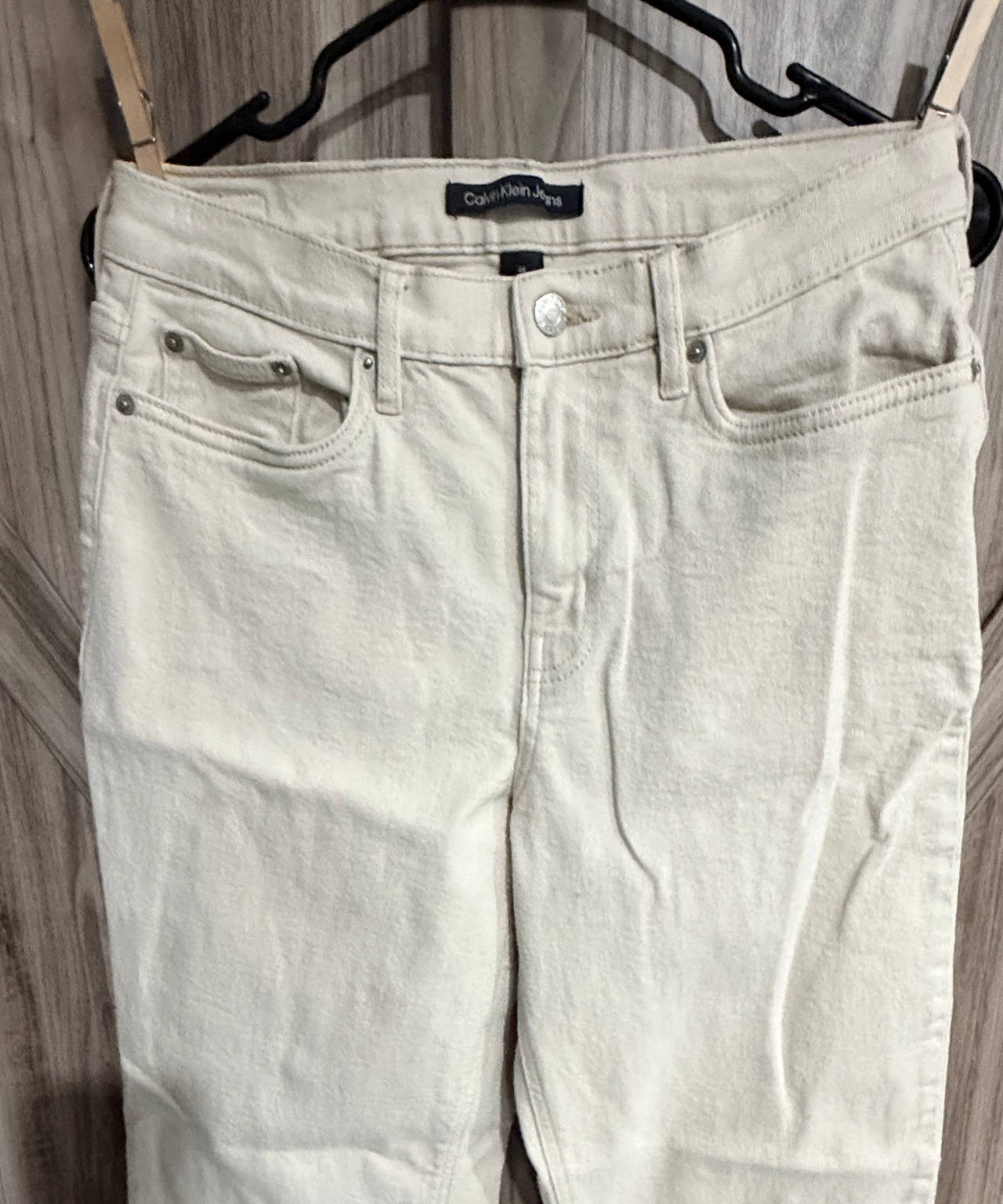 Women’s Calvin Klein Jeans Beige Denim Pants 28 waist