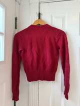 Ralph Lauren Red Quarter Zip Sweater LOOK AT MEASUREMENTS SMALL  - Image 6