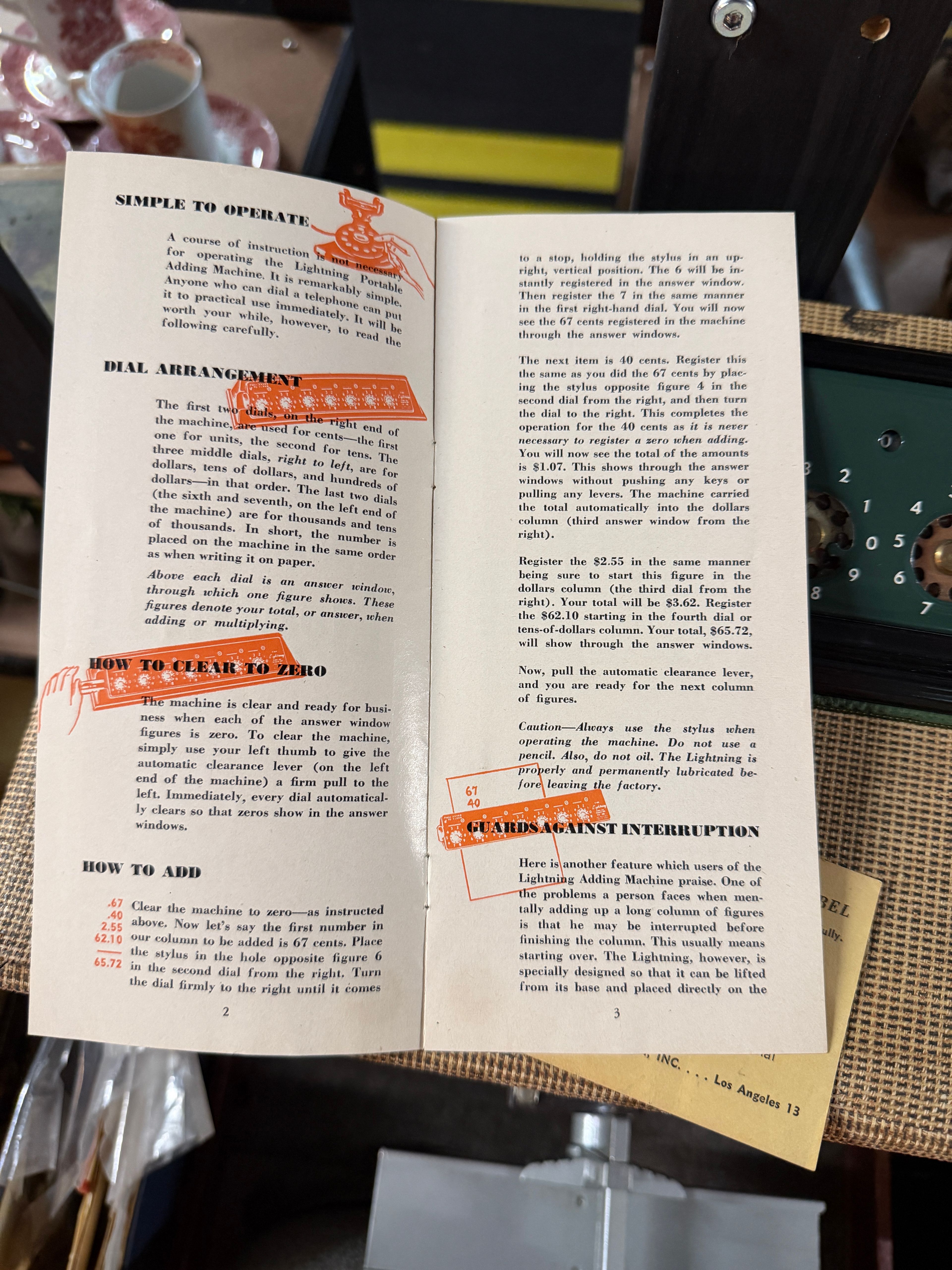Lightning Portable Adding Machine with Box & Manual & Stylus - Junkee Reno - Image 7