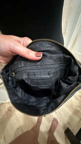 Born Black Pebbled Leather Hobo Crossbody Purse - Image 3