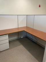 L-shaped Office Cubicle Desk - Image 4