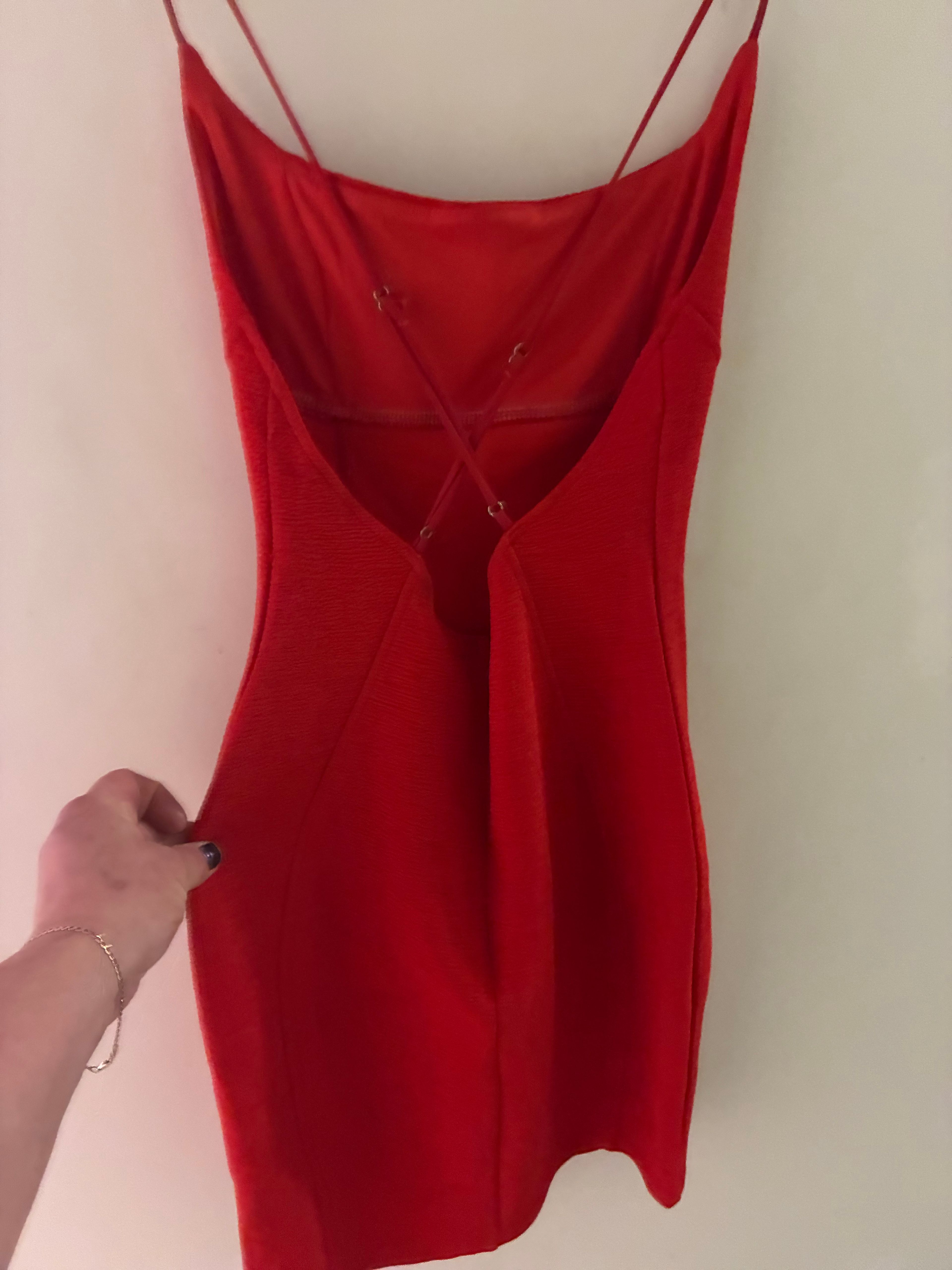 Angel Biba Red Bodycon Dress - Image 3