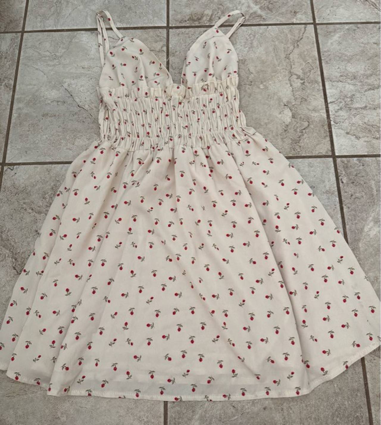 Princess Polly Floral Smocked Mini Dress Size 4