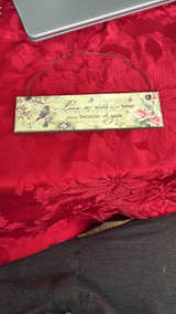 Love My World is a Better Place Because of You Hanging Sign - Image 1
