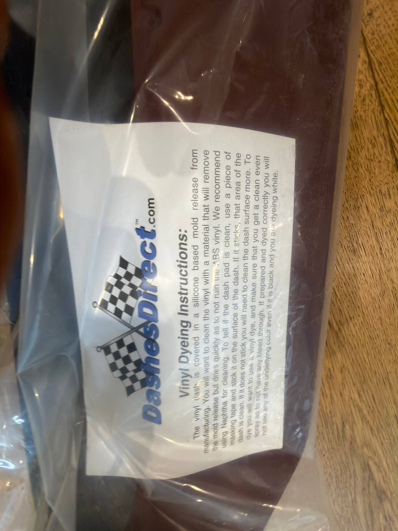 1966 Ford Mustang Dark Red Dash Pad – OEM Tooling – New Old Stock C6ZZ-6504290-D