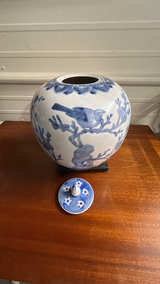 Chinese Blue & White Ginger Jar - Image 3