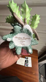 New Lenox Cardinal Figurine with Berries on Snowy Branch original certificate - Image 5