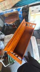 Mission Style Wood Storage Bench - Image 3