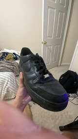 Nike Air Force 1 Low '07 Black on Black 
Size 13 - Image 2