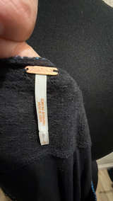 Free People Begonia Embroidered Black Blouse - Image 3