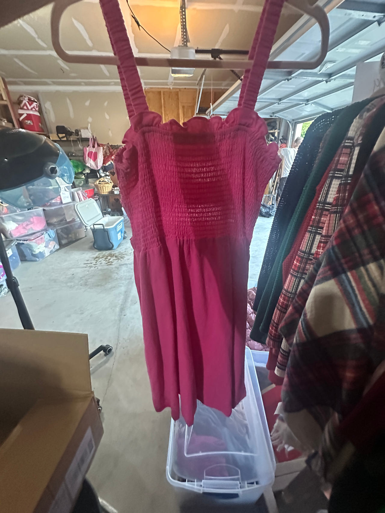 J.nna Smocked Pink Sundress