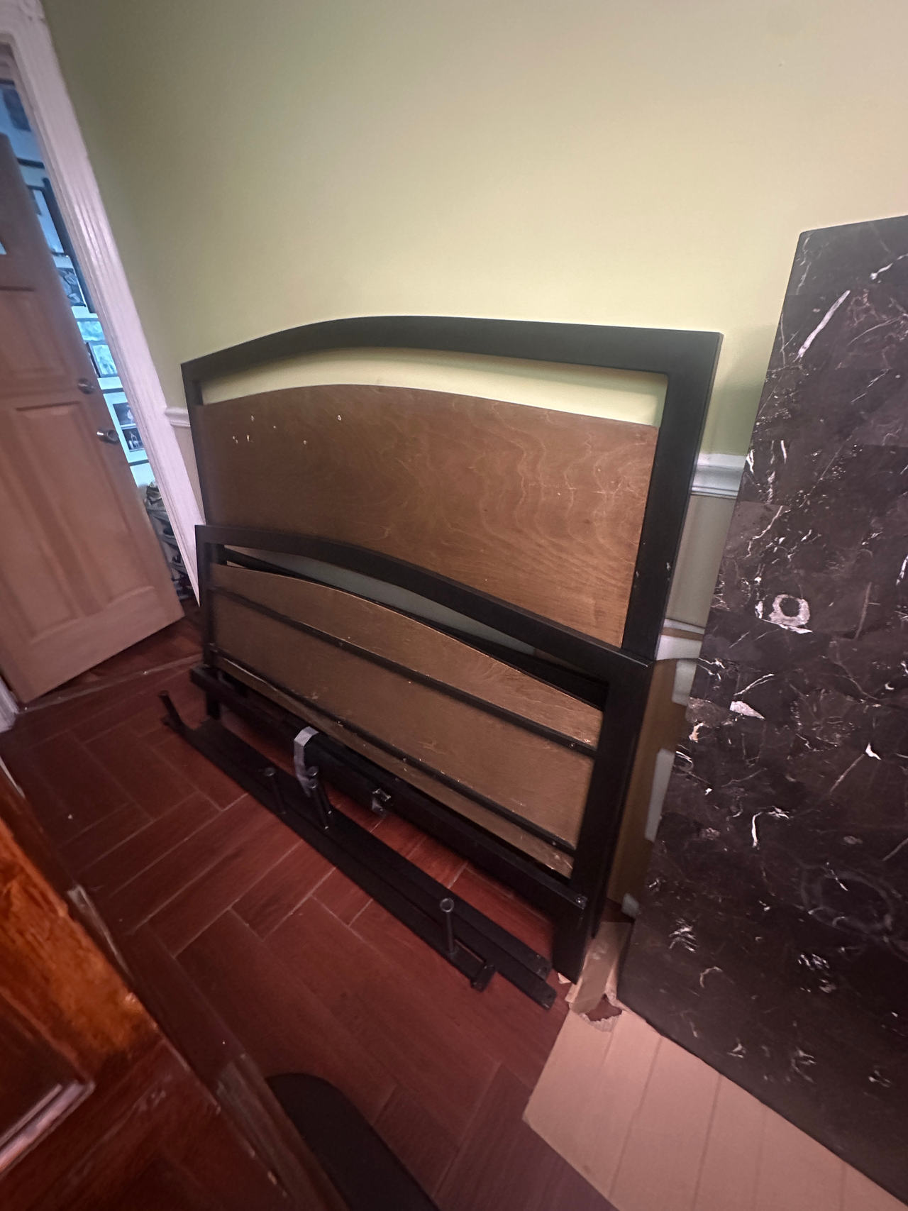 Wood and Metal Bed Frame
