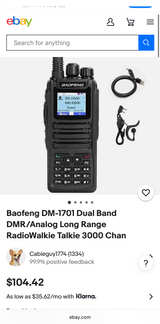 Baofeng DM-1701 Dual Band DMR Digital Radio - Image 6