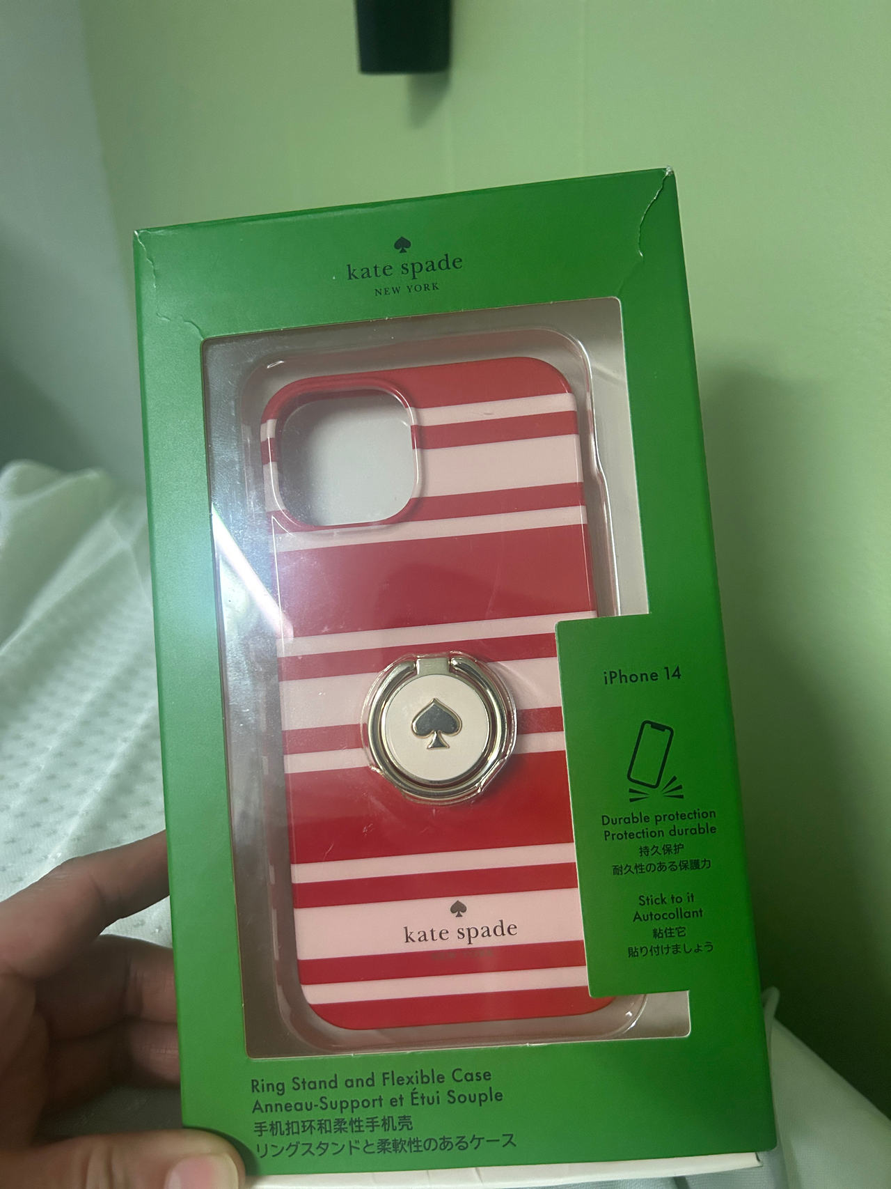 Kate Spade New York Ring Stand and Flexible Case for iPhone 14