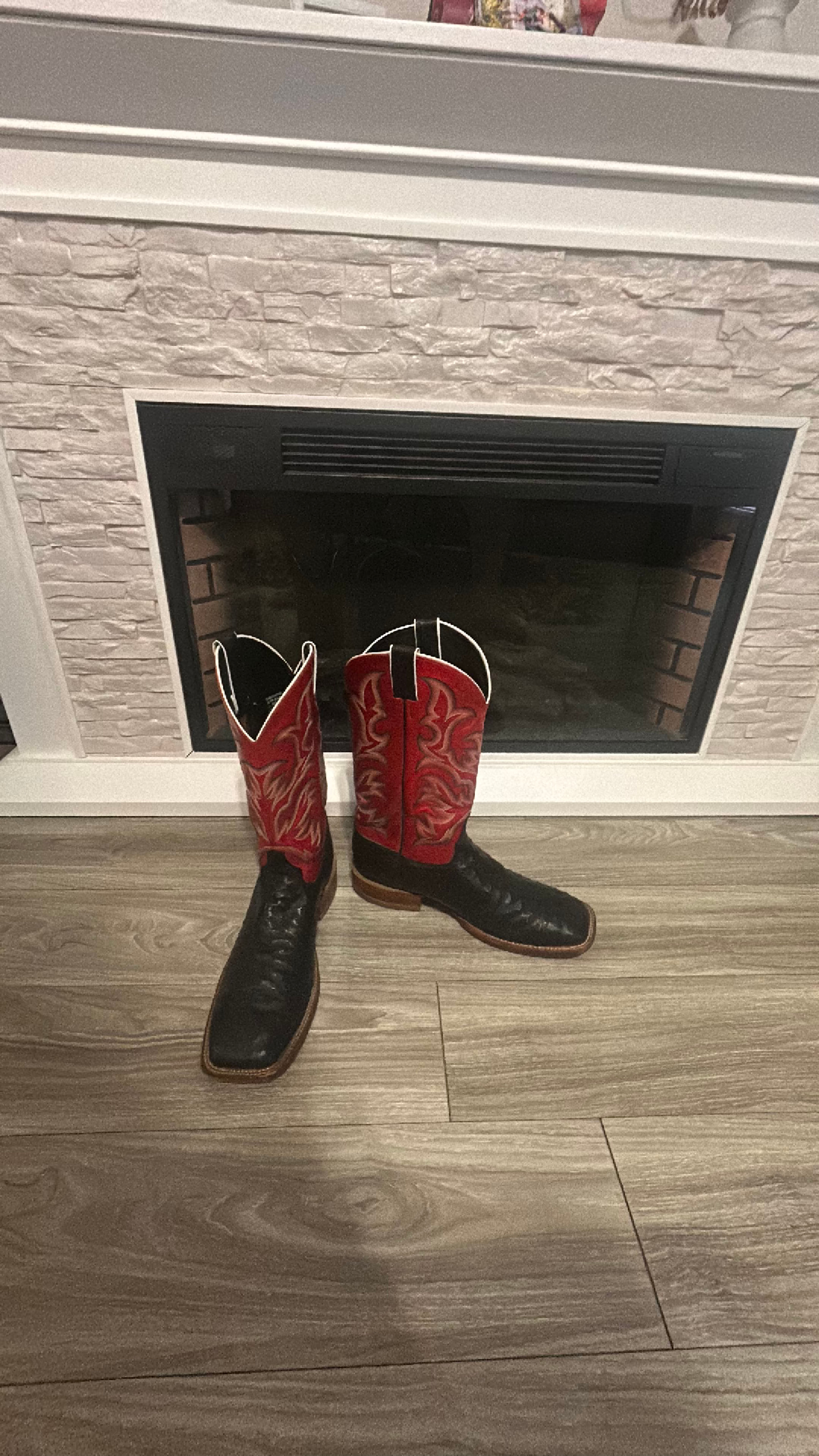 Full Quill Ostrich Boots, Size 12D - Image 2