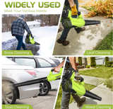 Leaf Blower, Electric Cordless Leaf Blower with 2 Batteries and Charger, 2 Speed - Image 5
