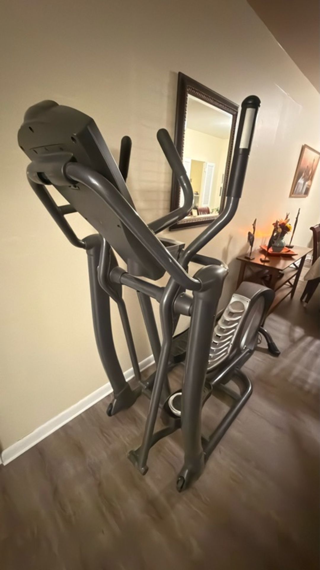 The elliptical is a Spirit Fitness CE 7.4 Elliptical Trainer