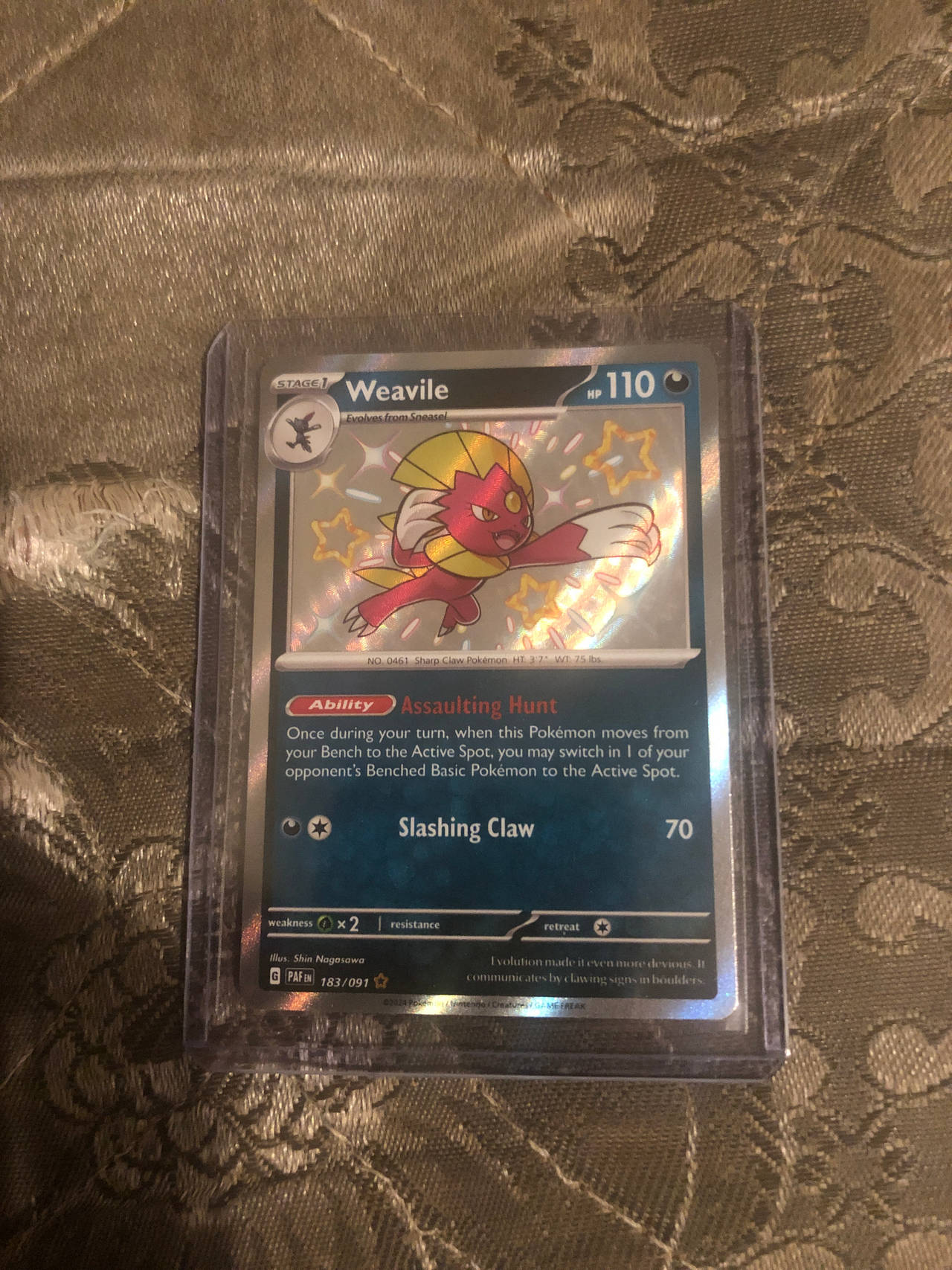 Weavile Pokémon Card