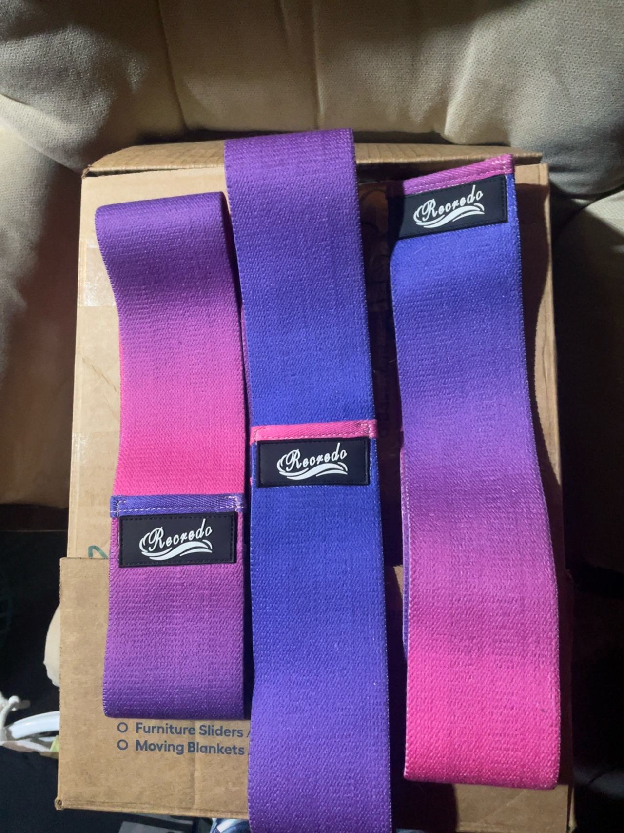 Uxcell Hip Resistance Bands Multicolored