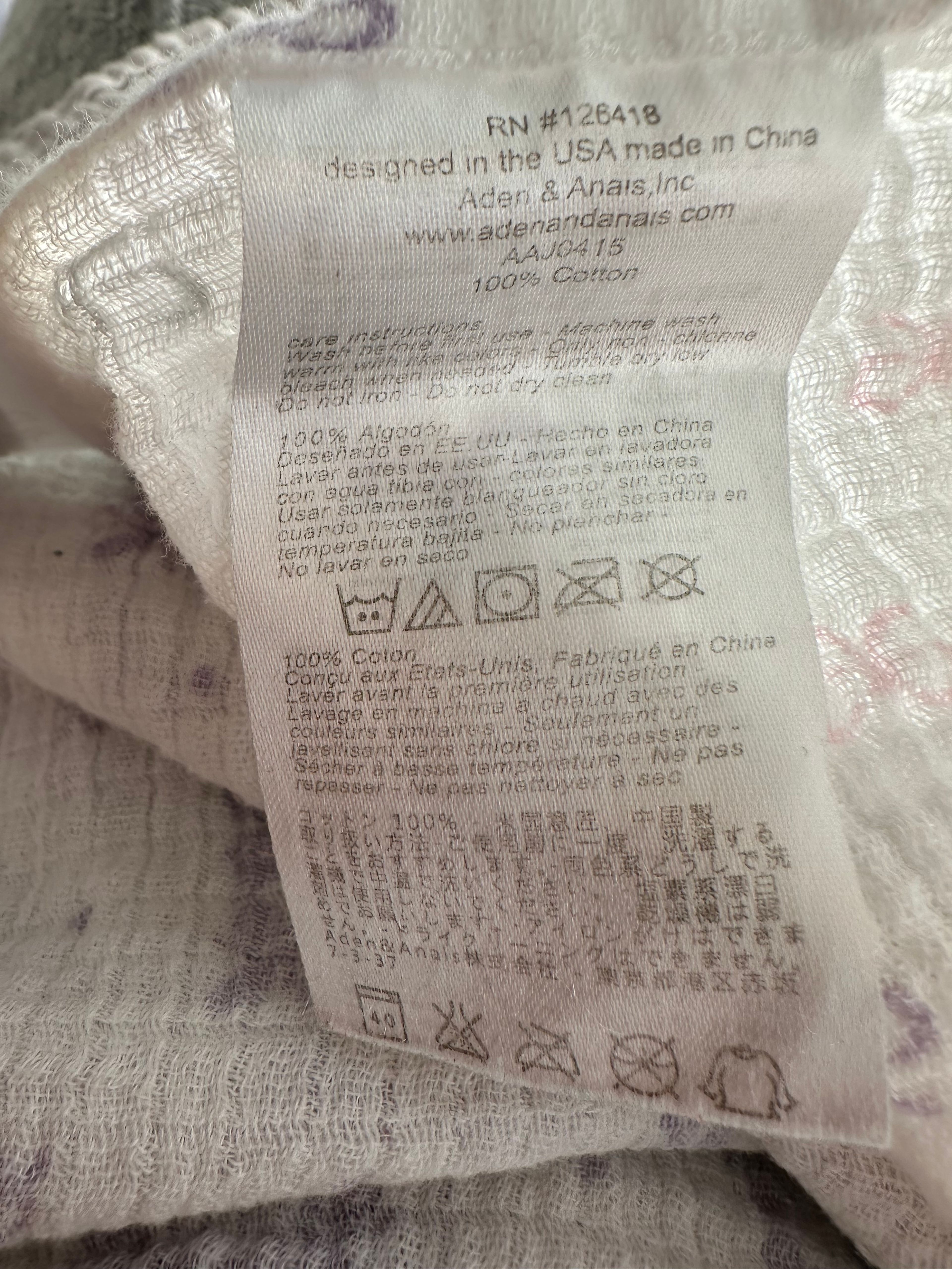 5 Aden + Anais cotton muslin swaddle blankets - Image 5