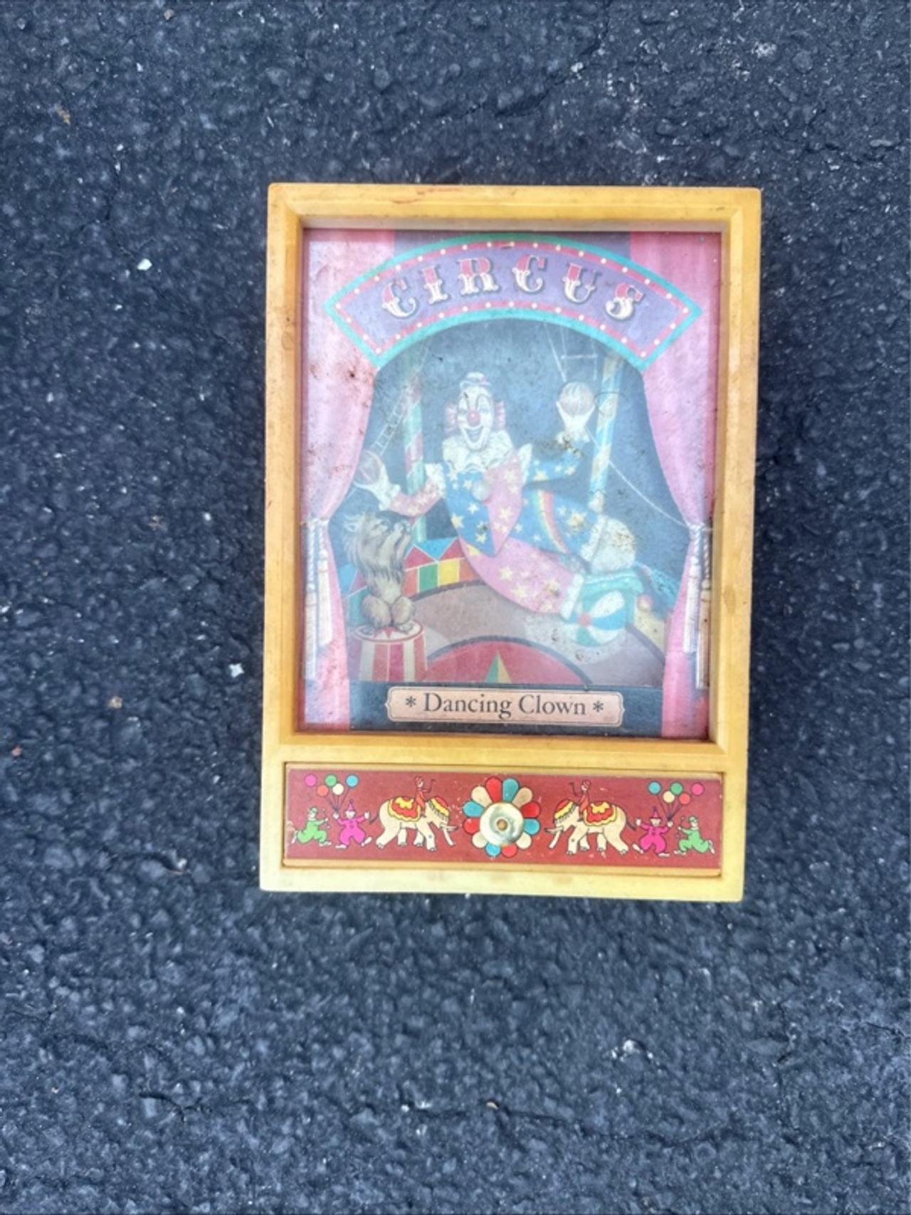 YAP's Circus Dancing Clown Vintage Music Box