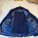 Politix Men's Navy Blue Suit Jacket and Pants (Medium) - Image 3