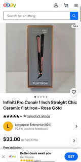 InfinitiPro by Conair 1-inch Rose Gold Ceramic Flat Iron - Image 6