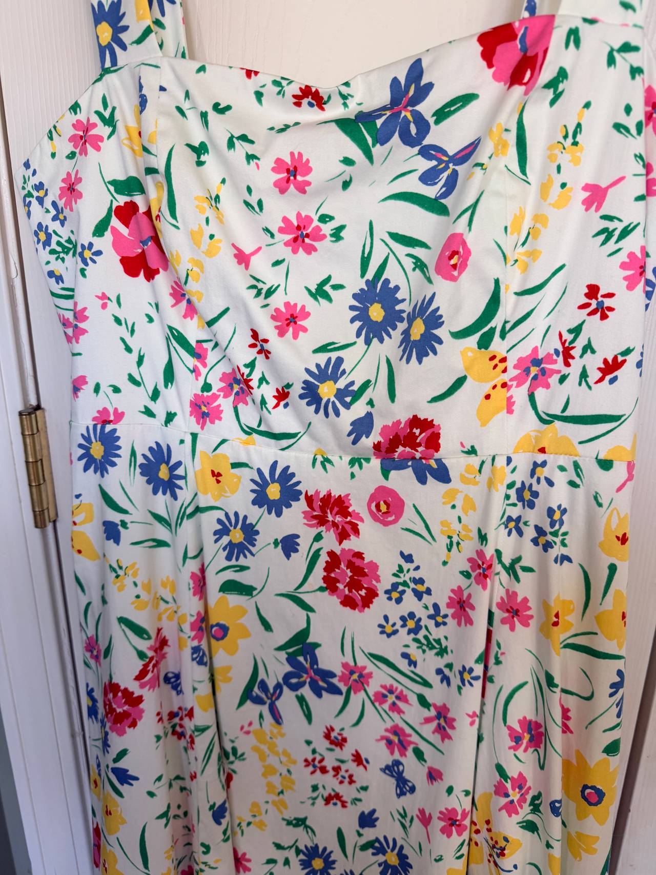 Old Navy Floral Sweetheart Midi Dress