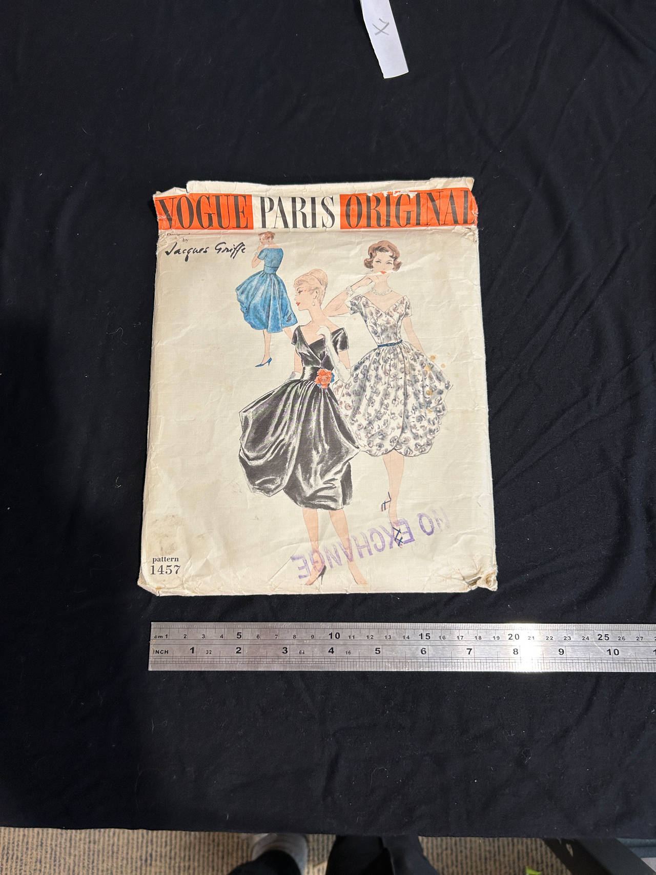 Vogue Paris Original Sewing Pattern 1457 by Jacques Griffe