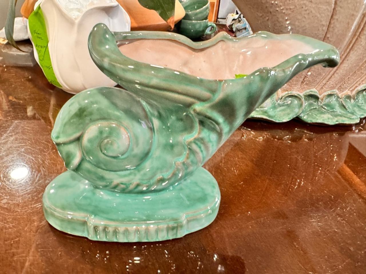 Stangl Terra Rose Artware #2056 Vase Horn 7” late 1940’s