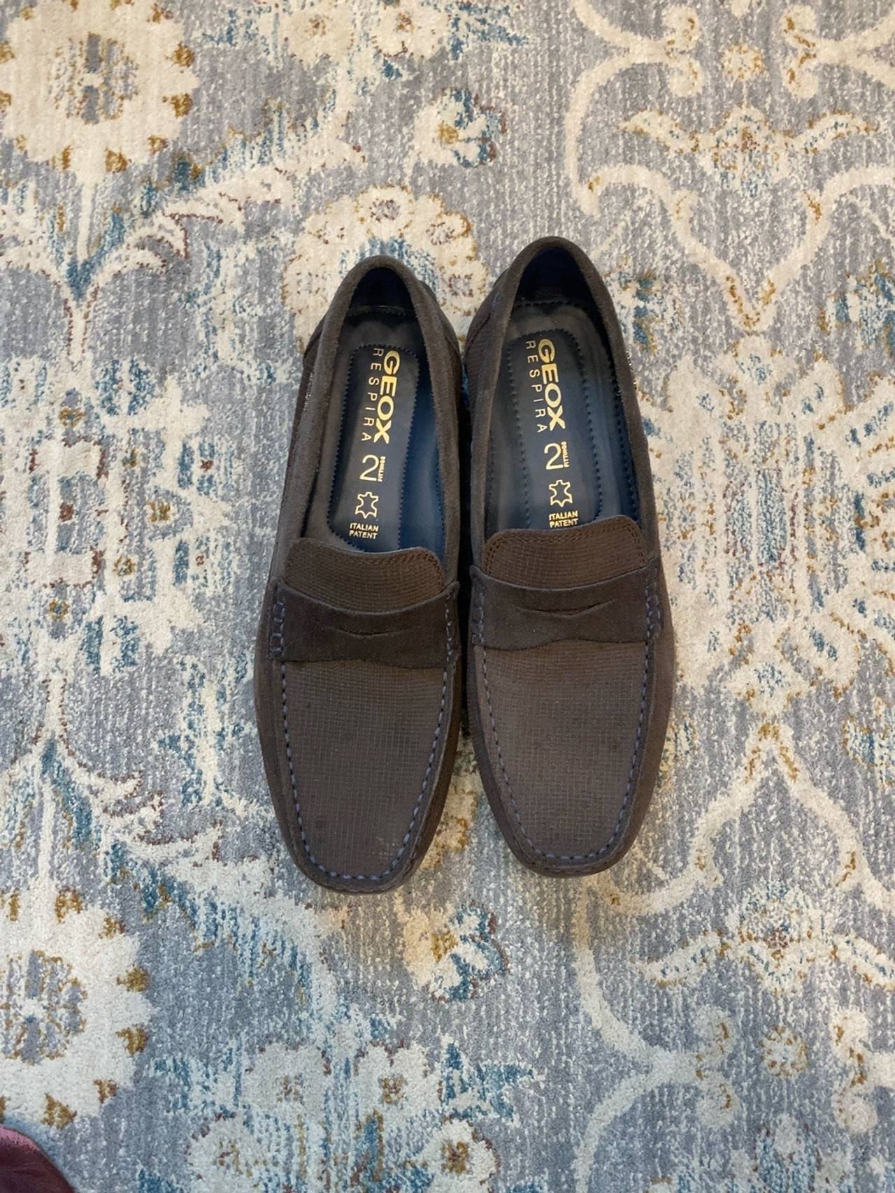 Geox Men's U Moner W 2fit Brown Suede Loafers