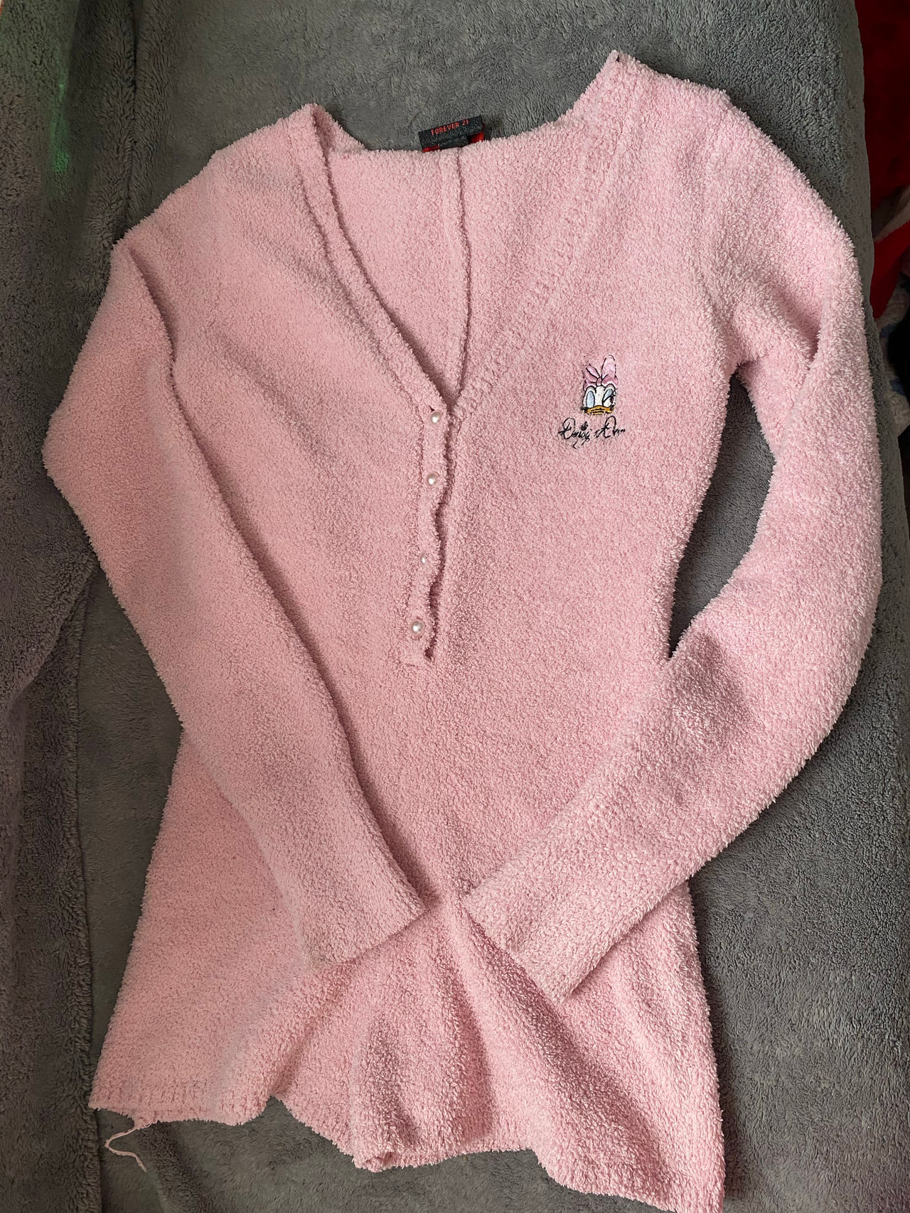 Forever 21 x Disney Daisy Duck Fuzzy Romper