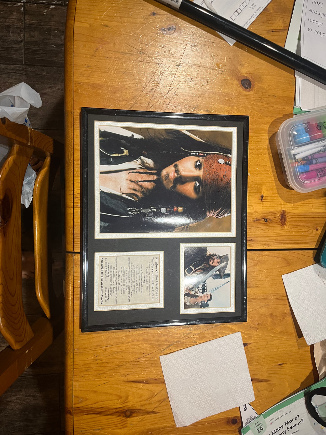Pirates of the Caribbean Jack Sparrow Framed Photo Collage