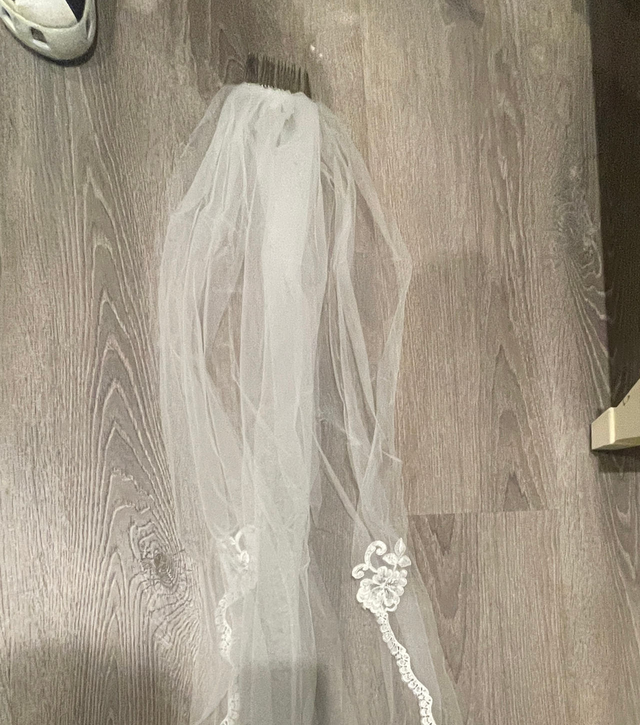 Lace Edge Bridal Veil with Comb