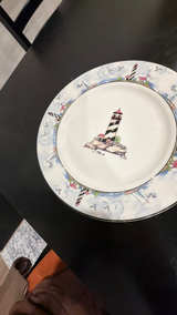 Totally Today Coastal Lighthouse Salad Plate 7.5" - Image 3