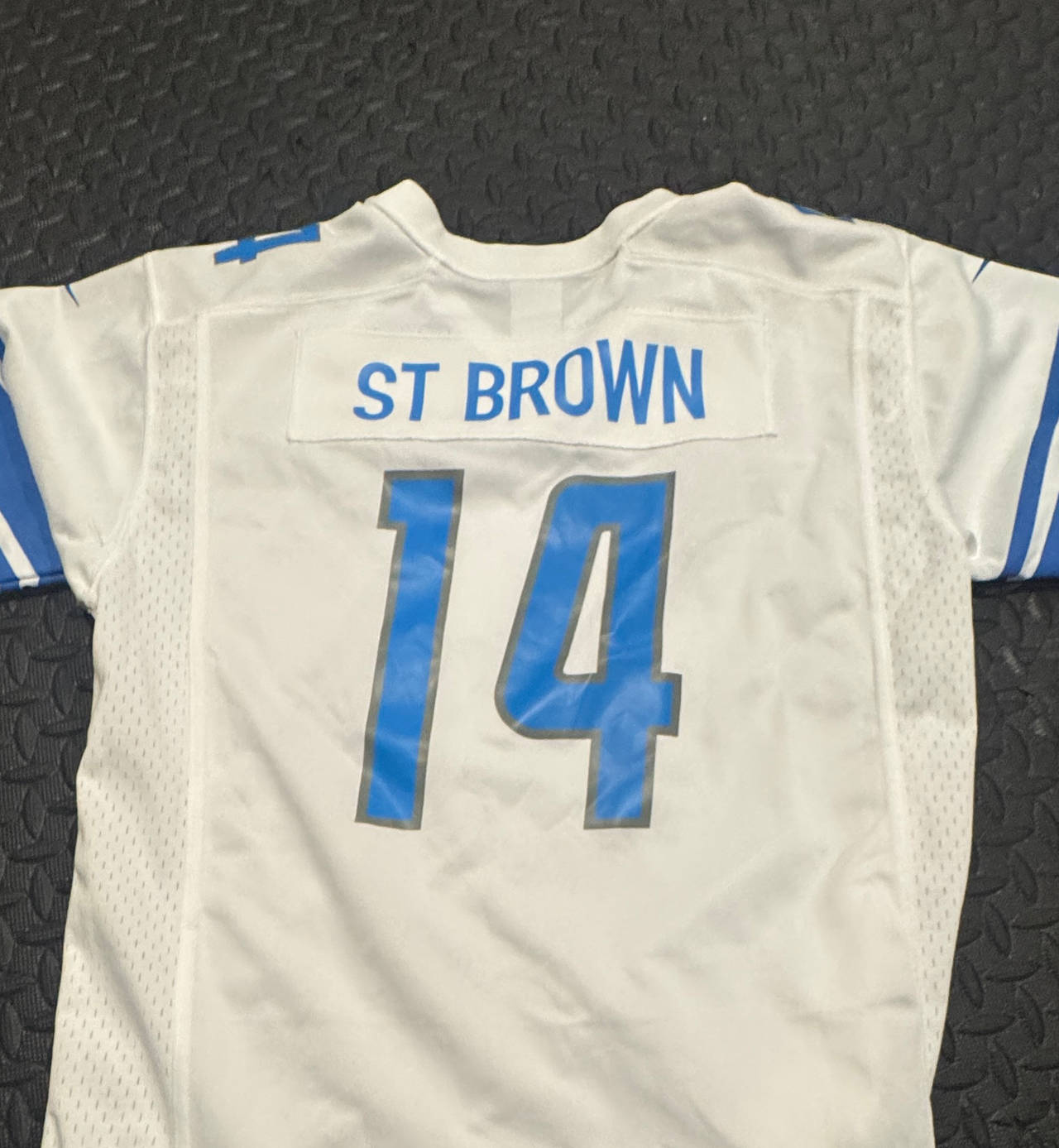Nike Detroit Lions Amon-Ra St. Brown #14 Game Jersey Youth XL