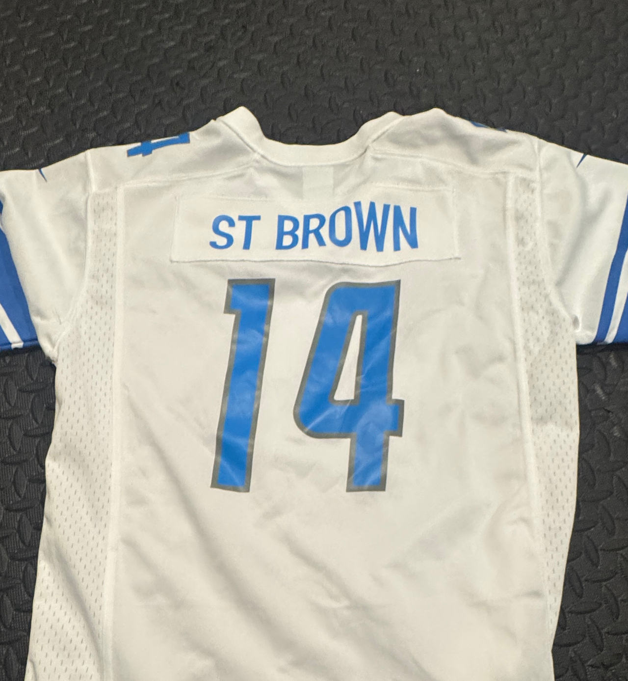 Nike Detroit Lions Amon-Ra St. Brown #14 Game Jersey Youth XL
